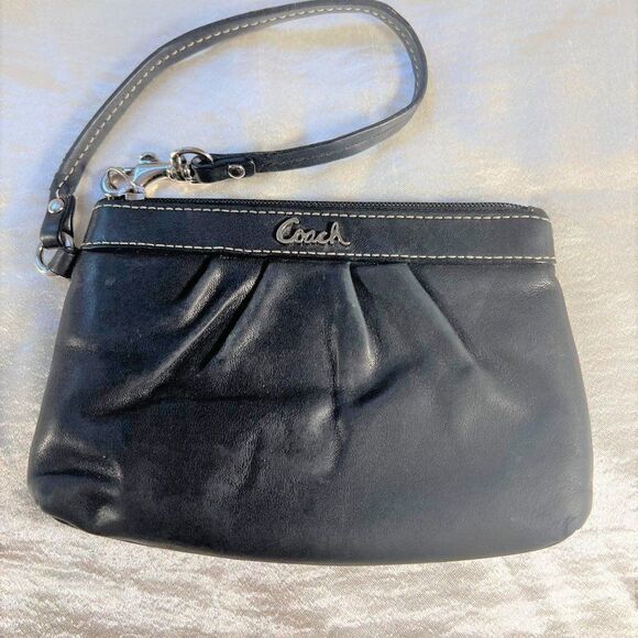 Coach Handbags - Coach Leather Wristlet - GUC